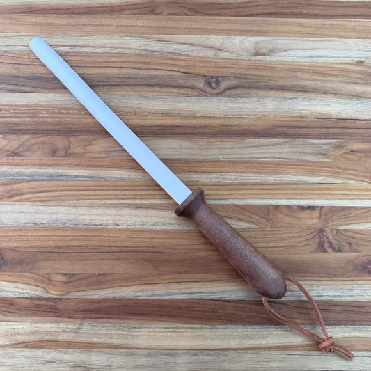 Cangshan Superfine Ceramic 10" Honing Rod w/ Black Walnut Handle