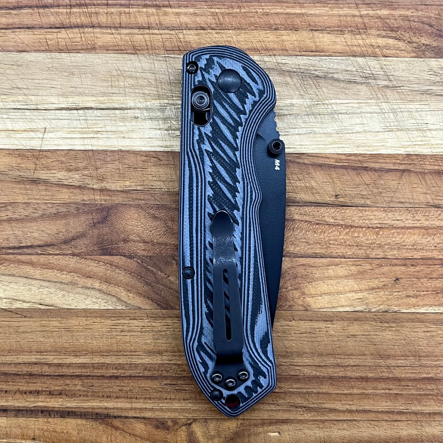 Benchmade Freek 3.6" Folding Knife w/ Grey/Black G10 Handles