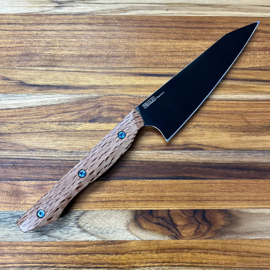 Meglio Semi-Custom 5.25" DLC Petty w/ Two-Toned Black Oak Handle