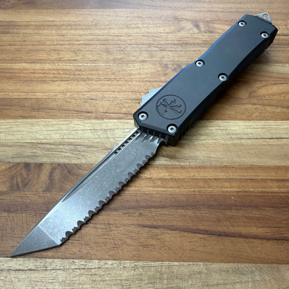 Microtech Scarab II Gen III Executive T/E 4" F/S OTF w/ Black Aluminum Handle