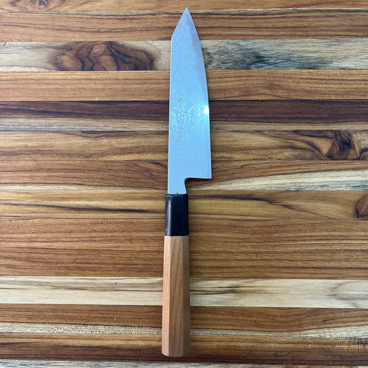 Kikuichi Kasumi Aoko Blue Carbon Damascus 150mm (6") Bunka