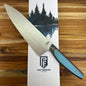 Patterson Forge Semi-Custom 200mm (8") Chef's Knife w/ Multi-Colored G10 Handle