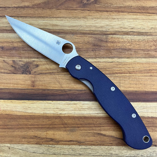 Spyderco Military S110V Blue G10 Folder
