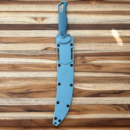 Benchmade Fishcrafter 9" Fillet Knife w/ Sheath & Depth Blue Santoprene