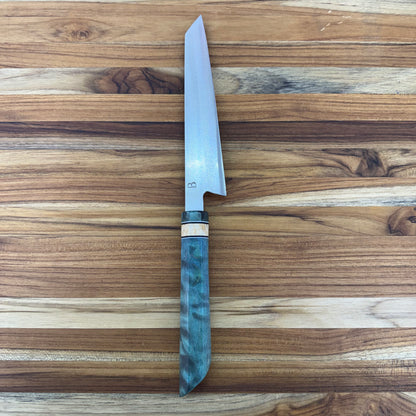 Baldwin Blades 165mm (6.5") Petty w/ K-Tip & Emerald Maple Handle