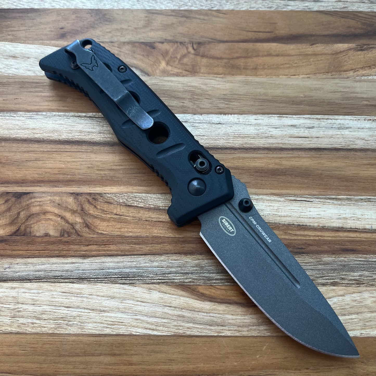 Benchmade Mini Adamas 3.25" Folding Knife w/ Black G10 Handle