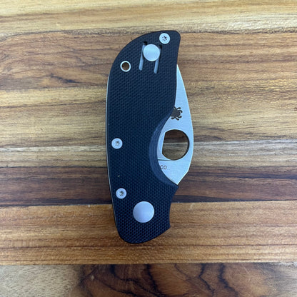 Spyderco Chicago 2" Folding Knife w/ Black G10 Handle