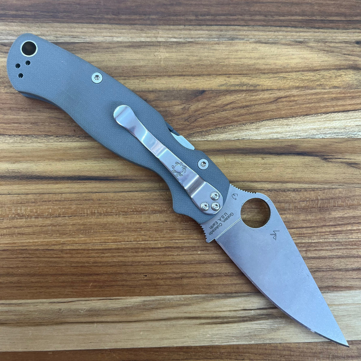 Spyderco Para Military 2 Maxamet Dark Grey G10 Folder