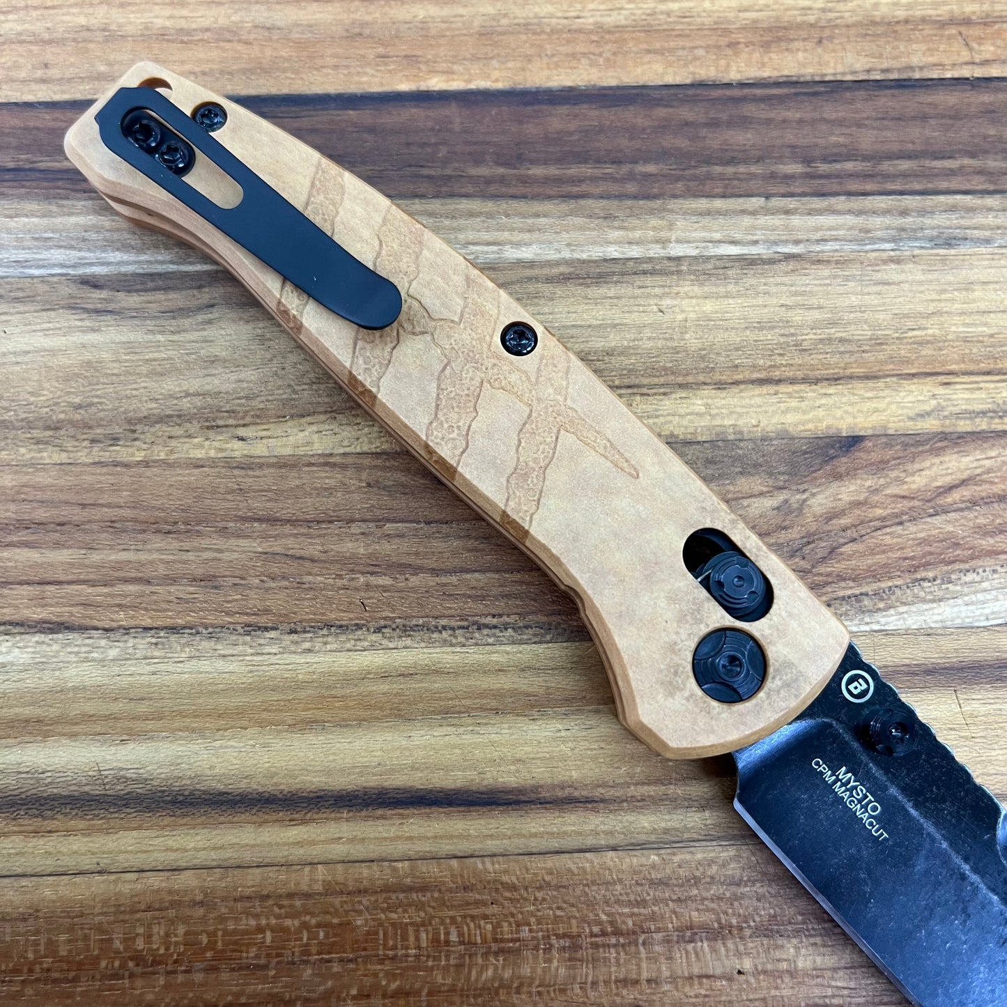 Hogue Mysto 3.4" Folding Knife w/ Maple Valley Richlite Handle