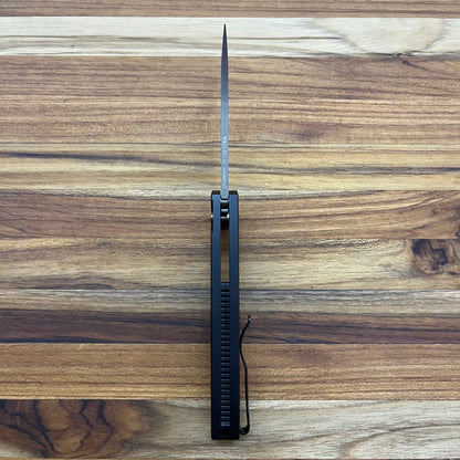 Pro-Tech Malibu 3.25" Flipping Knife w/ Wharncliffe Blade & Black Dragon Scale Aluminum Handle