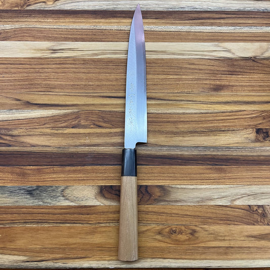 Kikuichi Kasumitogi 210mm Yanagi w/ Saya