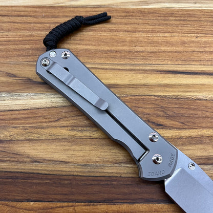 Chris Reeve Large Sebenza 31 3.5" Folding Knife w/ Forever Flag Titanium Handle