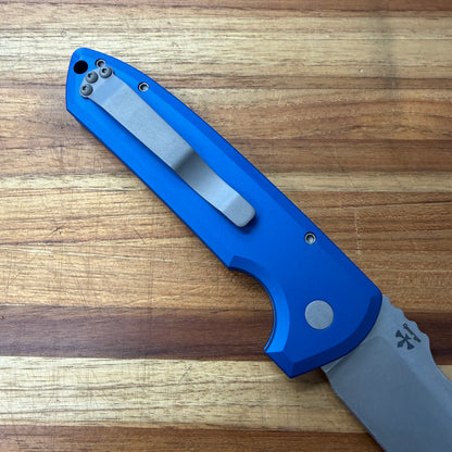 Pro-Tech Rockeye 3.25" Auto w/ Blue Aluminum Handle