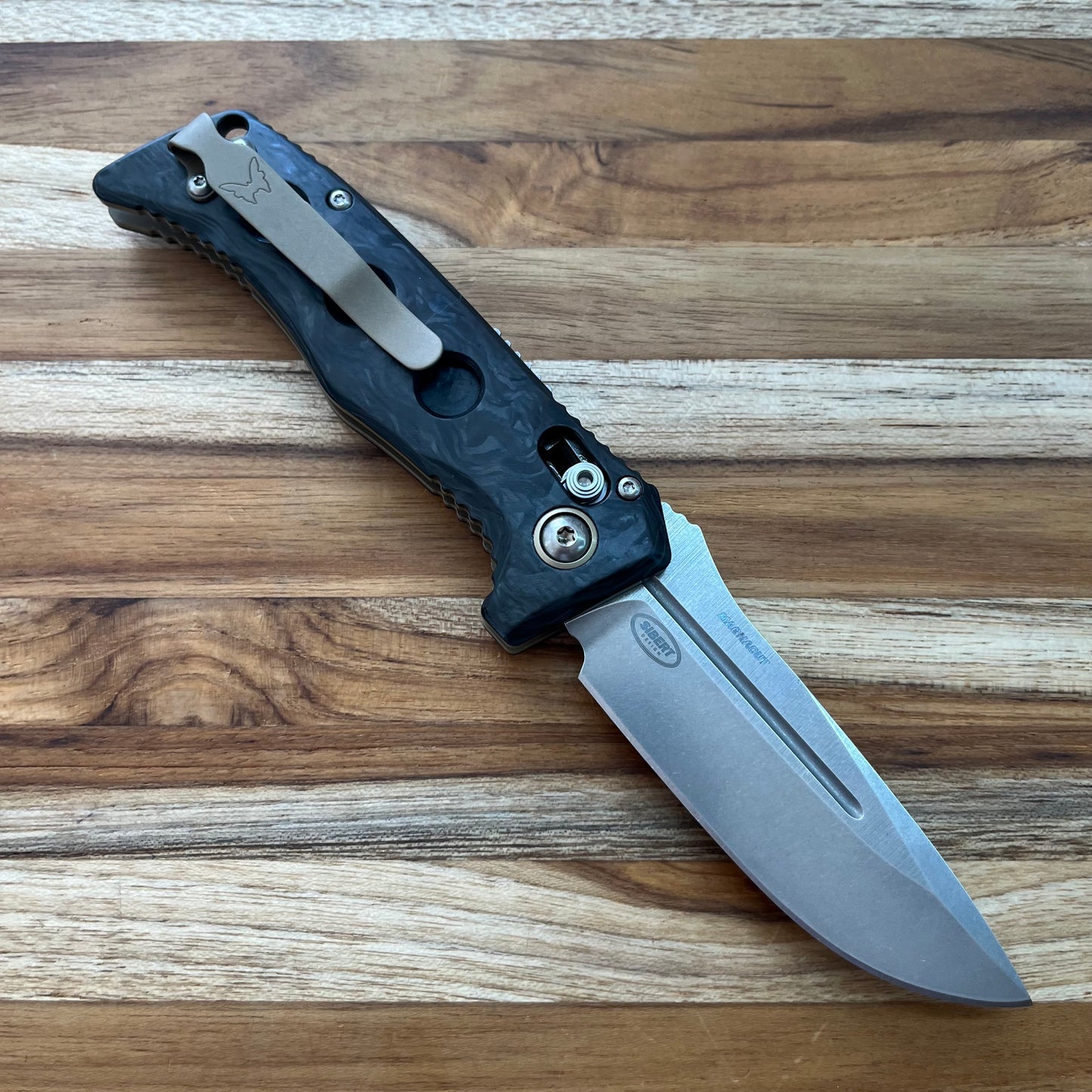 Benchmade Mini Adamas 3.25" Auto w/ Carbon Fiber Handle