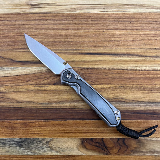 Chris Reeve Knives Small Sebenza 31 3" Folding Knife w/ Bog Oak Inlay