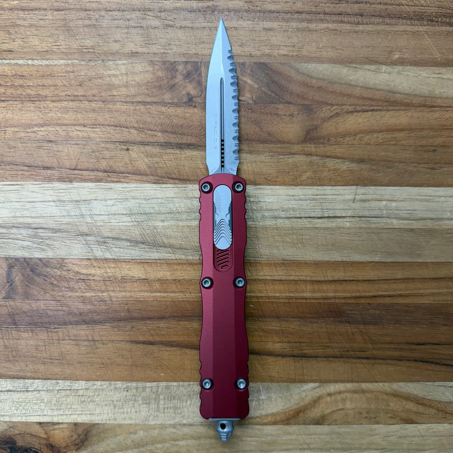 Microtech Dirac D/E 3" F/S OTF w/ Merlot Handle