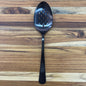 Mercer Tool 9" Matte Black Perforated Bowl Plating Spoon