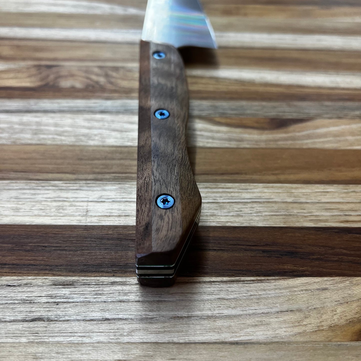 Meglio Semi-Custom 5.25" Satin Petty w/ Avocado Wood Handle