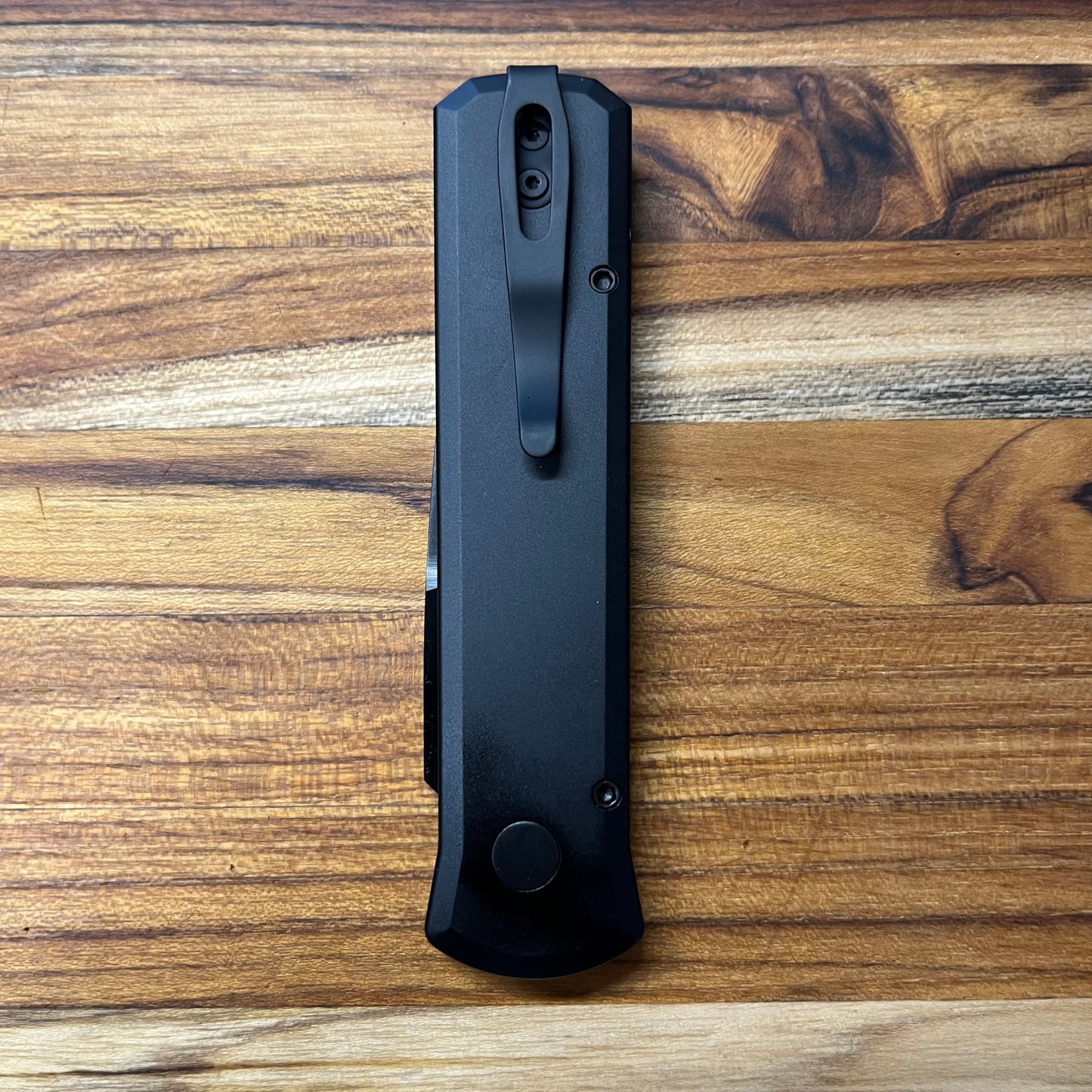 Pro-Tech Godson 3.15" Auto w/ Black Aluminum Handle & Violet Marble Carbon Fiber Inlay