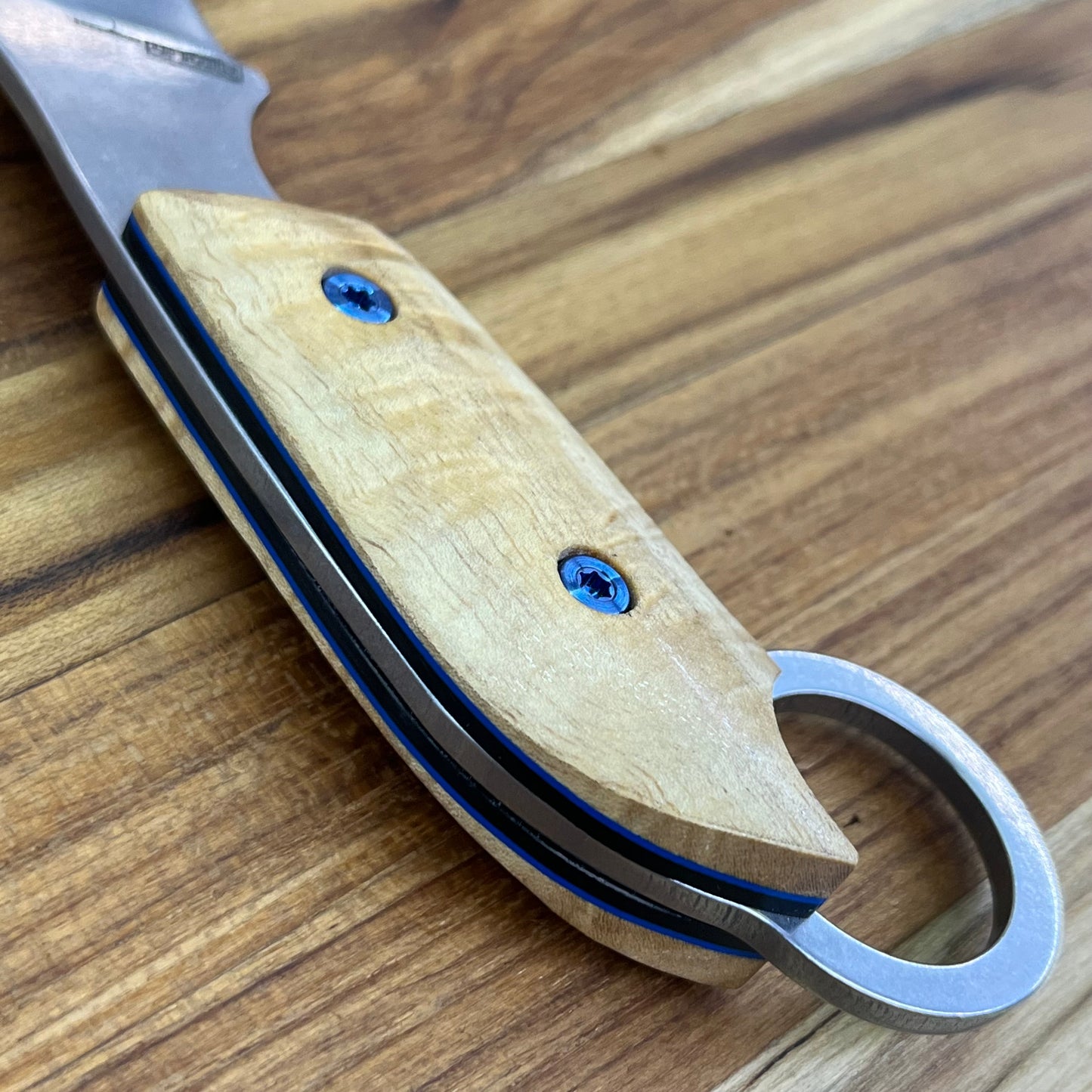 Meglio Blade Show Semi-Custom 2" MagnaCut Karambit w/ Yellow Primavera Handle & Kydex Sheath