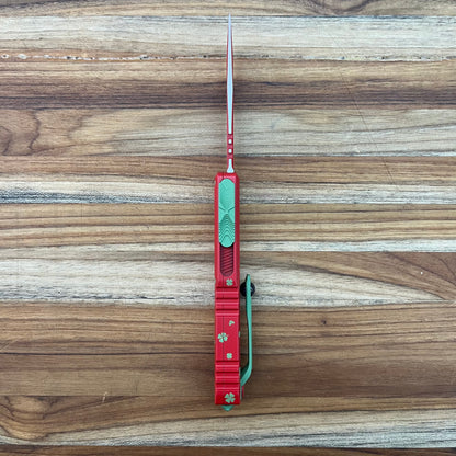 Microtech Signature Series UTX-85 GEN IV S/E 3.11" OTF Auto w/ St. Patrick's Day Handle