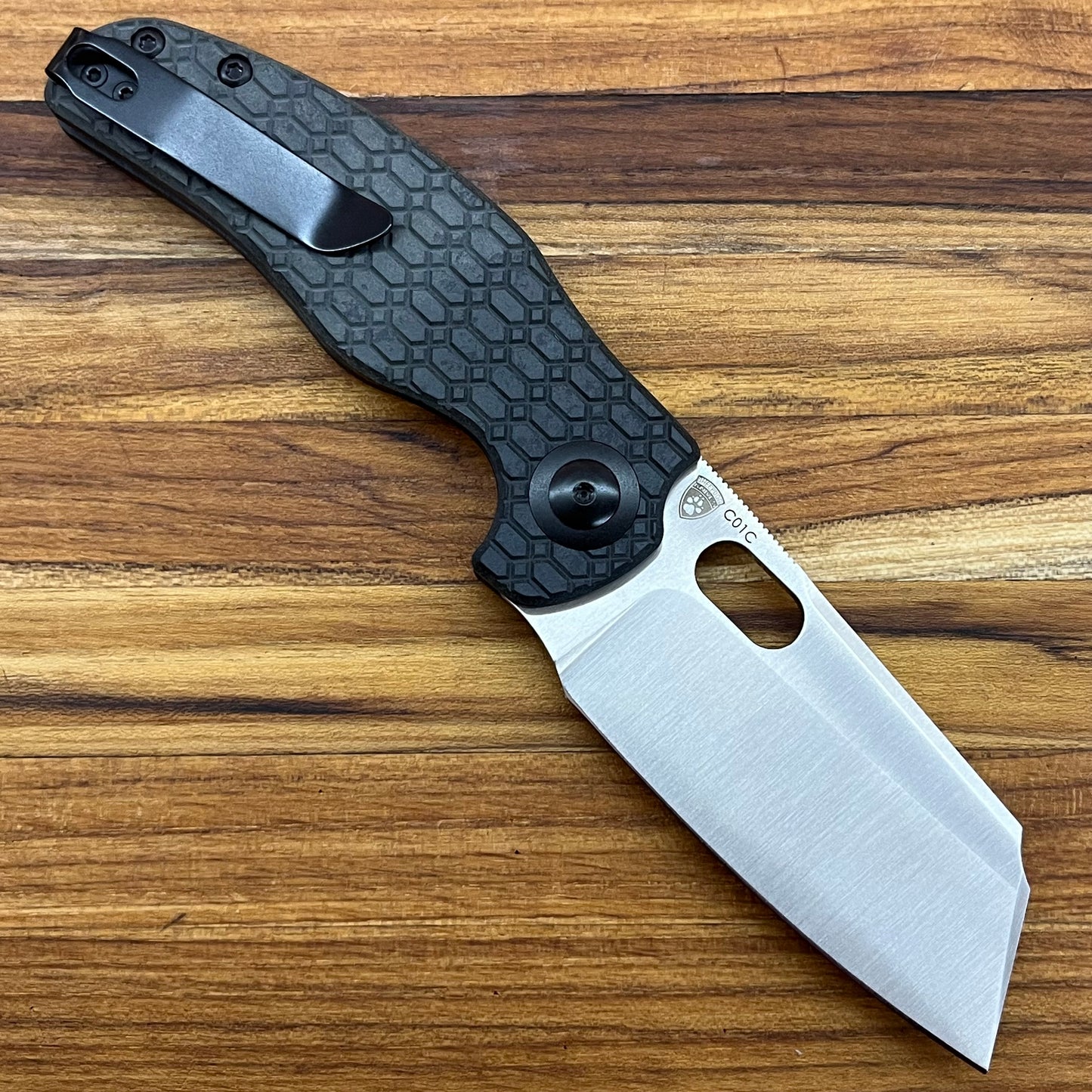 *DISCONTINUED* Kizer Mini Sheepdog 3.3” Folding Knife w/ Blue Richlite Handle