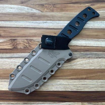 *DISCONTINUED* Benchmade Fixed Adamas 4" Fixed Blade w/ Serrated Spine & Sheath