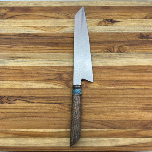 Baldwin Blades 8.25" "K-tip" Gyuto in W2 and Curly Oak