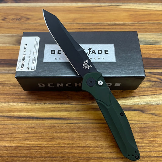 Benchmade Osborne 3.5" Auto w/ Green Aluminum Handle