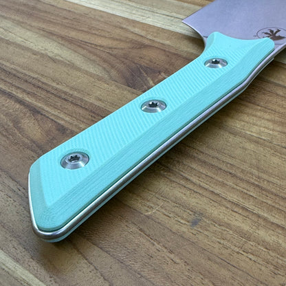 Microtech Culinary 6" Santoku w/ Caribbean Blue G10 Handle