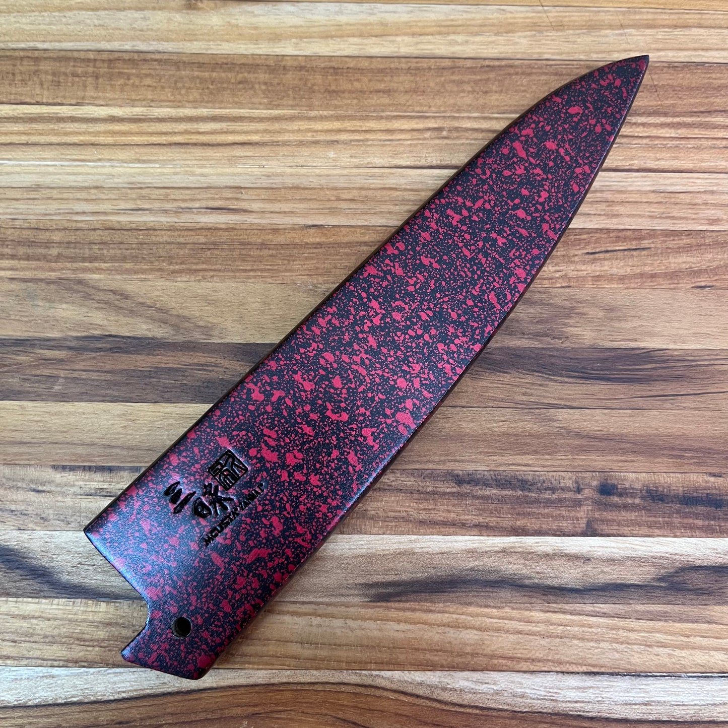 Mcusta Zanmai Red Lacquer 150mm (6") Petty Saya w/ Pin