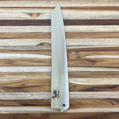 Mcusta Zanmai Beyond Blue 270mm (10.5") Natural Wood Sujihiki Saya w/ Pin