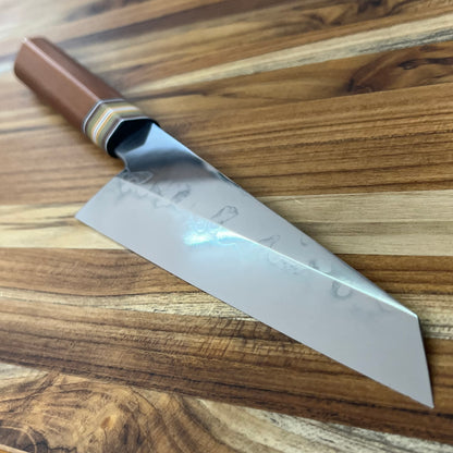 3rd Hill Customs Honyaki 165mm (6.5") Honesuki w/ Vintage Paper Westinhouse Handle