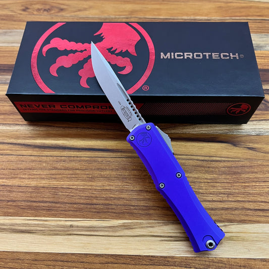 Microtech Hera II Mini S/E 3" OTF w/ Purple Aluminum Handle