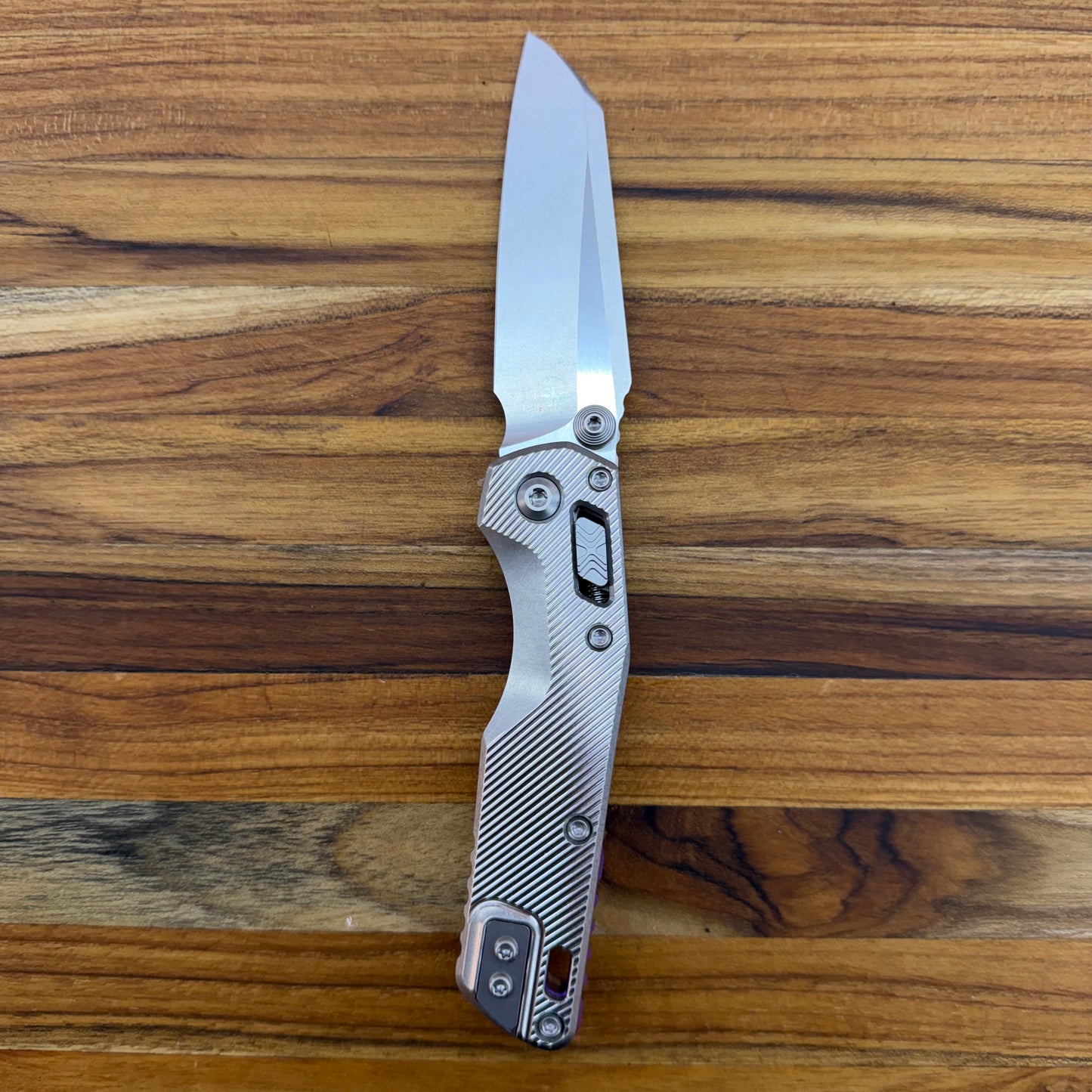 Microtech Marfione Select MSI Mini 3" Folding Knife w/ Fluted Titanium Handle