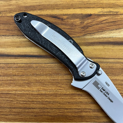 Kershaw Scallion 2.5" Flipping Knife w/ Black Nylon Handle