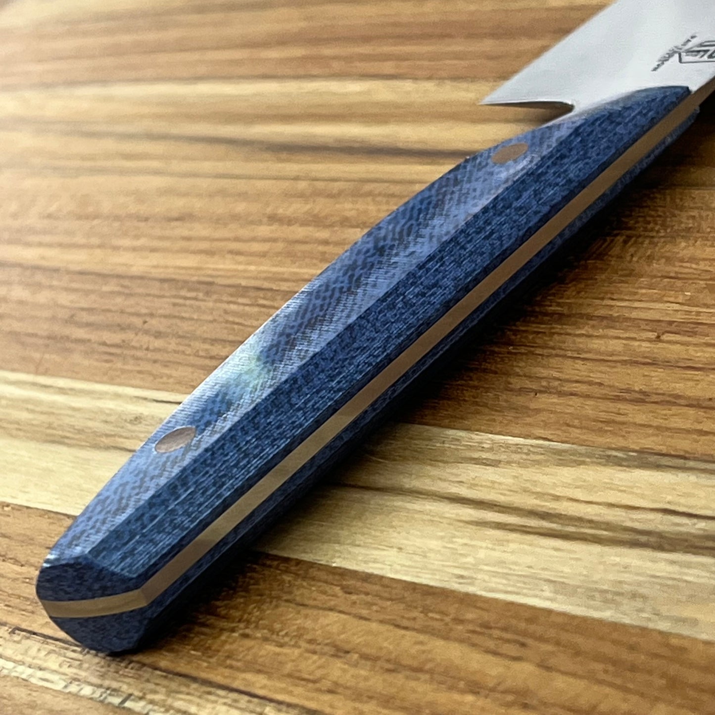 Patterson Forge Semi-Custom 120mm (4.75") Petty w/ Denim Micarta Handle & Copper Hardware