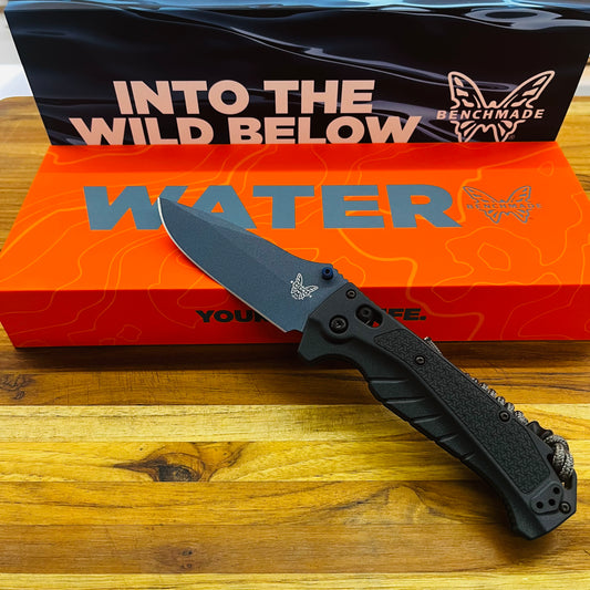 Benchmade Adira 3.5” Folding Knife w/ Tempest Gray Grivory Handle