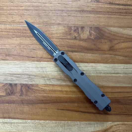 Microtech Dirac D/E 3" OTF w/ Natural Clear Handle