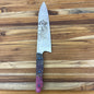 Meglio Blade Show Semi-Custom 8" CD#1 Satin Gyuto 2.0 w/ Lasered Medusa & Tie-Dye Box Elder Handle