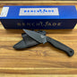 Benchmade Dacian 3.25" Fixed Blade w/ Black Canvas Micarta Handle & Black Leather/Boltaron Sheath