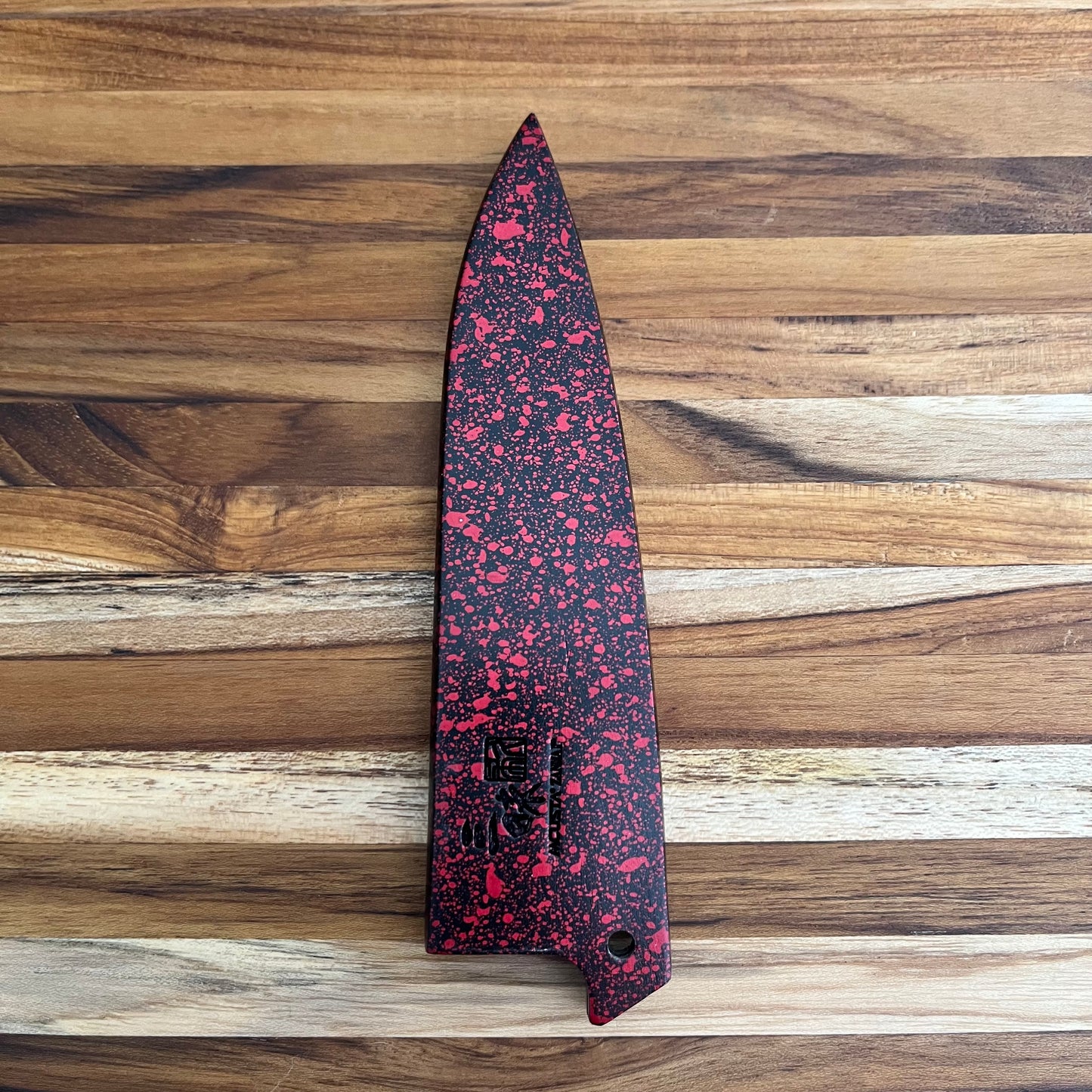 Mcusta Zanmai Red Lacquer 110mm (4.25") Petty Saya w/ Pin