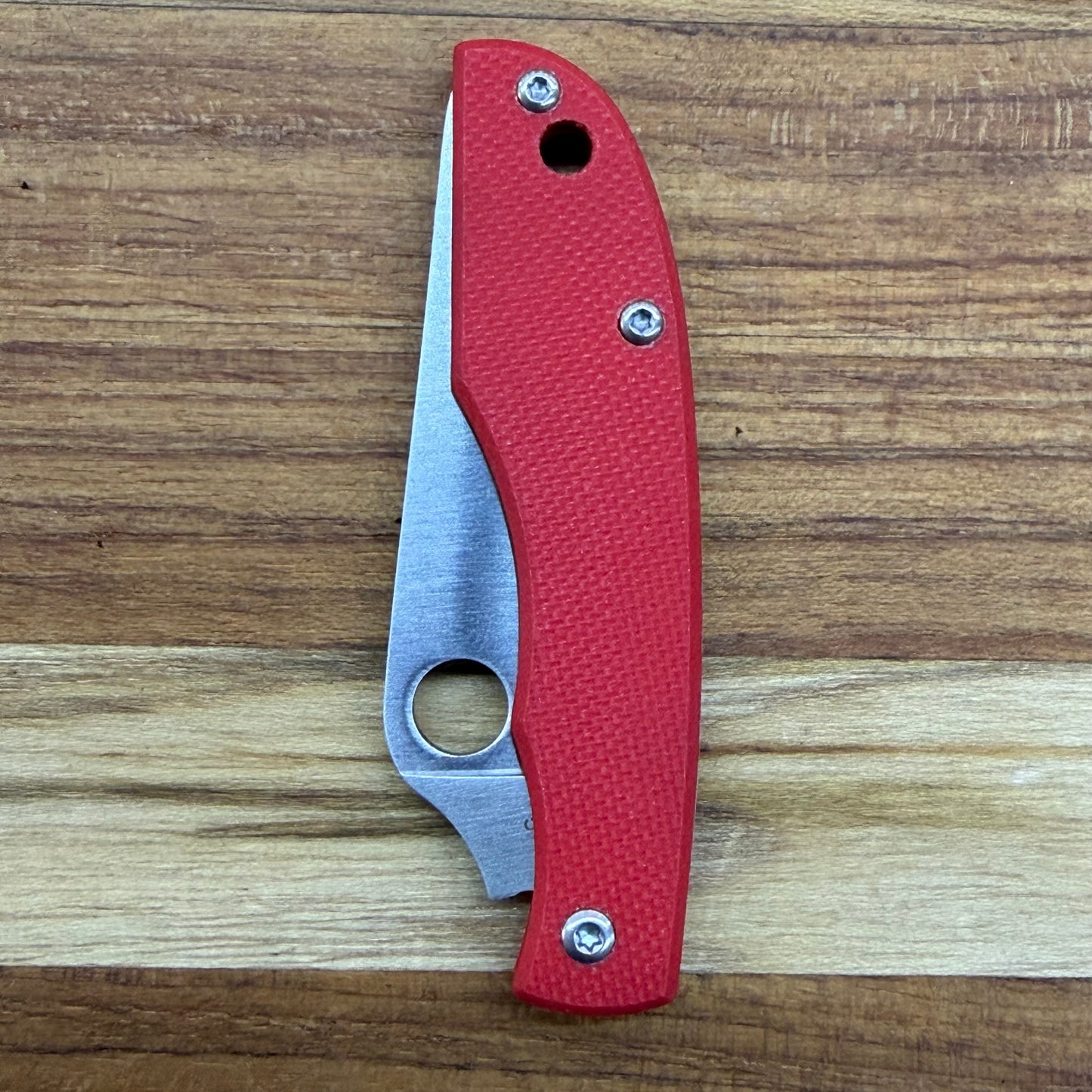 Spyderco Grasshopper 2" Folding Knife w/ Red Handle