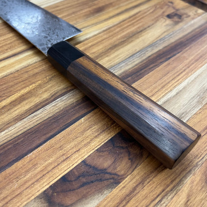 Kikuichi Nickel Warikomi Damascus 180mm (7") Santoku