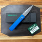 Pro-Tech Godson 3.15" Left-Handed Auto w/ Blue Aluminum Handle