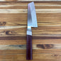 3rd Hill Customs 155mm (6") Bunka w/ Red Wine Resin Handle