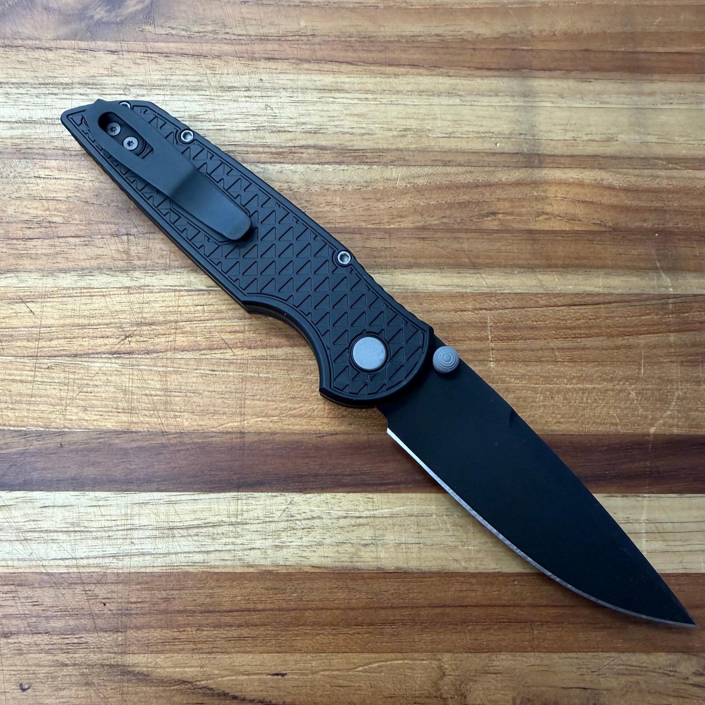 Pro-Tech TR-3 Integrity 3.5" Folding Knife w/ Black Relic Aluminum Handle