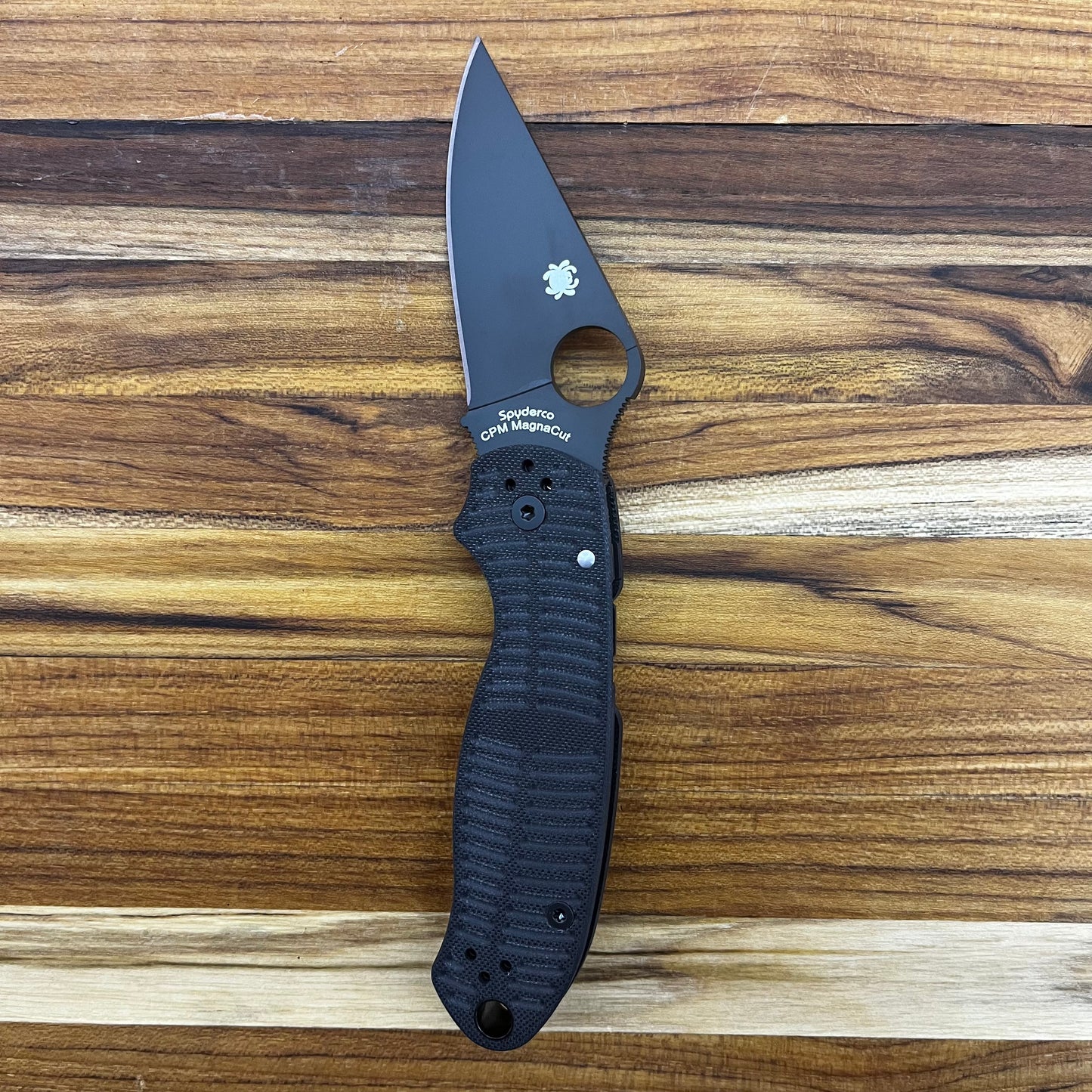 Spyderco Para 3 Salt 3" Folding Knife w/ Black Textured Handle