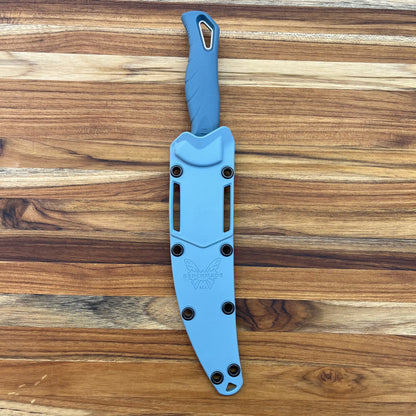 Benchmade Fishcrafter 5" Fillet Knife w/ Sheath & Depth Blue Santoprene
