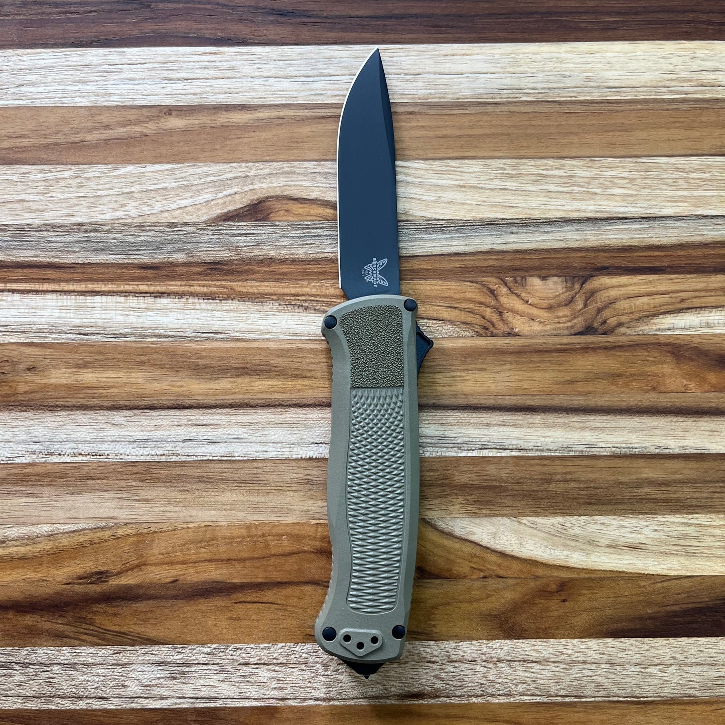 Benchmade Shootout 3.5" OTF w/ Ranger Green Grivory Handle